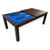 SIMBASHOPPING 7 Foot Pool Dining Table Combo Blue Felt Modern Billiard Table with Dining Top Included