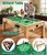 7FT 4-in-1 Multi Game Table with Pool Table Air Hockey Ping Pong, Convertible Pool Dining Table & Desktop with Locked Wheels