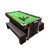 SIMBASHOPPING Pool Table 7 Foot Multigame with Air Hockey, Table Tennis – Stark with Benches