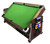 SIMBASHOPPING Pool Table 7 Foot Multigame with Air Hockey, Table Tennis – Stark with Benches