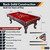 Hathaway Augusta 8 Ft Furniture Pool Table – Includes Cue Sticks, Billiard Balls – Classic Design Perfect for Family, Home