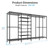 VIPEK S4 Heavy Duty Clothes Rack with Shoe Shelves Freestanding Clothing Rack with 8-Tier Shoe Rack, 4 Hanging Rod