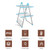 Electric Heated Clothes Drying Rack,Foldable Heated Garment Dryer with Timer Shut-Off Laundry Rack for Clothes Shoes Socks