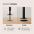 pamo Black Industrial Pipe Clothing Rack - LOFT III - Steplessly Adjustable Closet Organizer System for Ceiling Heights between 86" - 98"