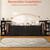 Dresser with Clothes Hanging Rack, Pre-Installed Slides for Fast Installation, 3-in-1 Wardrobe Closet with Drawers and Shoe Shelves