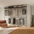 550 lbs Capacity - Clamping Clothes Rack and Walk In Closet with Metal Shelf for Wardrobe