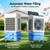 VAGKRI Evaporative Air Cooler Portable Swamp Cooler, Outdoor Air Conditioners 3-IN-1 Cooling Fan with Remote Control Water Self-filling, 24H Time