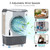 ARLIME Evaporative Air Cooler, 4-IN-1 Commercial Swamp Cooler Fan with 12 Gal Water Tank, 3 Wind Speeds, 100° Oscillation