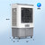 3-In-1 Portable Evaporative Air Cooler, Cooling Fan with 15.8 Gal Water Tank, 12H Timer, Top Water Adding for Outdoor & Indoor Use
