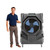 Polar Jet 18" - 7650 CFM Cooler with Variable Speeds, 32 Gal Water Tank With 3,175 ft² Coverage Patio, Basement, Office & More