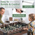 54" Foosball Table Full Size with 2 Balls, Wood Football Table, Arcade Soccer Table Game for Kids Adults, Game Room, Home, Office