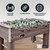 Hathaway Driftwood 56 inch Foosball Table Adult Size for Family Rec Room - With Smooth Playfield, Weighted Players