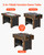 VEVOR 3-in-1/4-in-1 Combo Game Table Set, 48"/54" Air Hockey, Ping Pong & Foosball Combo, with Pucks & Pushers