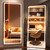 79" x 36" Full Length Mirror with Lights, Large LED Lighted Floor Standing Body Mirror, Dimmable & 3 Color Lighting for Bedroom