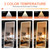 79" x 32" Full Length Mirror with Lights, Large LED Lighted Floor Standing Body Mirror, Dimmable & 3 Color Lighting for Bedroom