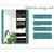Solid Wood Dressing Mirror Fitting Mirror Full Body Mirror Floor Mirror with Makeup Cabinet Hanger Integrated