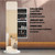 Solid Wood  Full Body Mirror Floor Mirror with Makeup Cabinet Hanger Integrated Storage Bedroom Home