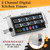 2 Pack Commercial 8 Channel Digital Kitchen Timer, Multi-Countdown Timer with Loud Alarm