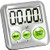 Elegant Digital Kitchen Timer Stainless Steel - Variety 8 Pack
