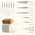 Knife Set,Astercook Kitchen Knife Set with Block 14-Piece
