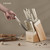 CAROTE 14 Pieces Knife Set with Block, Forged