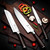 imarku 3 Pieces Knife Set, Japanese High Carbon Stainless Steel Chef Knife Set