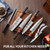 Japan Knife Set, High Carbon Steel Japan Nakiri Santoku Knife Set