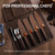 Japan Knife Set, High Carbon Steel Japan Nakiri Santoku Knife Set