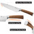 kangdelun Ultra Sharp 4-Piece Chef Knife Set