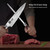 17-Pack kitchen knife set, wooden blocks