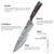 Dfito Chef Knife Sets with Roll Bag, 9 Pieces Professional Knife Set