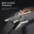 Knife Set, Emojoy 15 Pieces Kitchen Knife Block Set with Built-in Sharpener