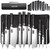 MDHAND Chef Knife Set with Roll Bag, 10PCS Professional Knife Set with Sharpener