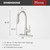 Pfister Stellen Kitchen Faucet with Pull Down Sprayer Single Handle High Arc