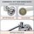 Wok Range Center-On Automatic Faucet with 14" Spout & 3/8" Male Inlet for Restaurant Kitchen