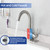 Brushed Nickel Bathroom Sink Faucet - Single Hole