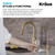 KRAUS Purita 100% Lead-Free Kitchen Water Filter Faucet in Brushed Brass