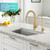 KRAUS Purita 100% Lead-Free Kitchen Water Filter Faucet in Brushed Brass