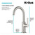 KRAUS Oletto Single Handle Kitchen Bar Faucet in Spot Free Stainless Steel