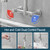 AIMADI Wall Mount Kitchen Faucets, 8-Inch Center Wall Mount Kitchen Sink Faucet