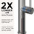 Kitchen Faucet with Pull Down Sprayer - Commercial High Arc Stainless Steel Kitchen Sink Faucet