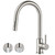 FORIOUS Kitchen Faucet with Pull Down Sprayer