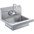 VEVOR Commercial Hand Sink with Faucet, Stainless Steel Sink for Washing