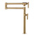 Brass Folding Pot Filler Faucet, Gold Kitchen Faucet