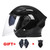 DOT Approved  Free Shipping Open Half Face  Motorcycle Helmet Dual Lens