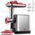 3000W Max Heavy Duty Electric Meat Grinder with Sausage Stuffer Maker