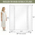 3 Way Mirror Full Length with Tempered Glass 71"x67", 3 Panel Oversized Trifold Floor Mirror with Wood Frame