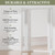 3 Way Mirror Full Length with Tempered Glass 71"x67", 3 Panel Oversized Trifold Floor Mirror with Wood Frame