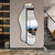 67"x31" Asymmetrical Tempered Glass Mirrors, Modern Large Organic Frameless Mirrors for Living Room Bedroom