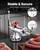 Manual Meat Grinder, 304 Stainless Steel Hand Meat Grinder with Suction Cup + Steel Table Clamp